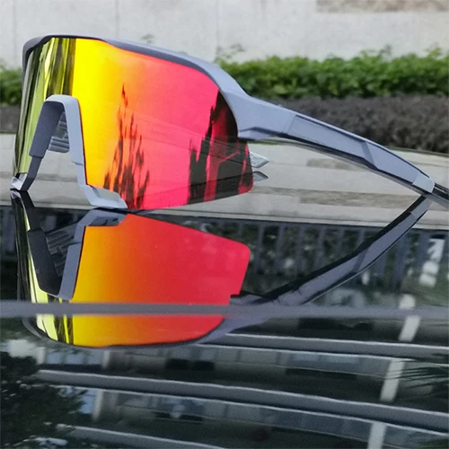 S3 3 линзы поляризованные велосипедные очки Gafas Ciclismo для мужчин и женщин фотохромные MTB дорожный велосипед солнцезащитные очки скорость 100 - Цвет: S3 colour 8