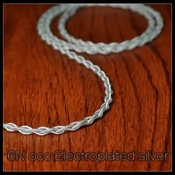 

OCC Electroplated silver Headphone Upgrade Line 6N UP-OCC COPPER Electroplated silver 26AWG*4 MMCX UPOCC