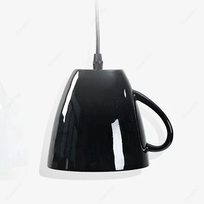 Black Cup Современный подвесной светильник из смолы с чашками, кухонный светодиодный подвесной светильник, для гостиной, кафе, бара, отеля, домашний декор, обеденный светильник, светильники - Цвет корпуса: Black Cup