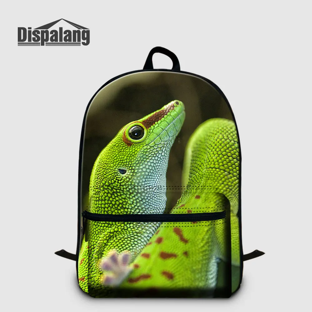 Backpack20 Студенческий рюкзак на плечо, рюкзак для ноутбука с изображением ящерицы, мужской рюкзак для путешествий, детский Холщовый Рюкзак Mochila, сумки для книг, Прямая поставка - Цвет: Backpack20