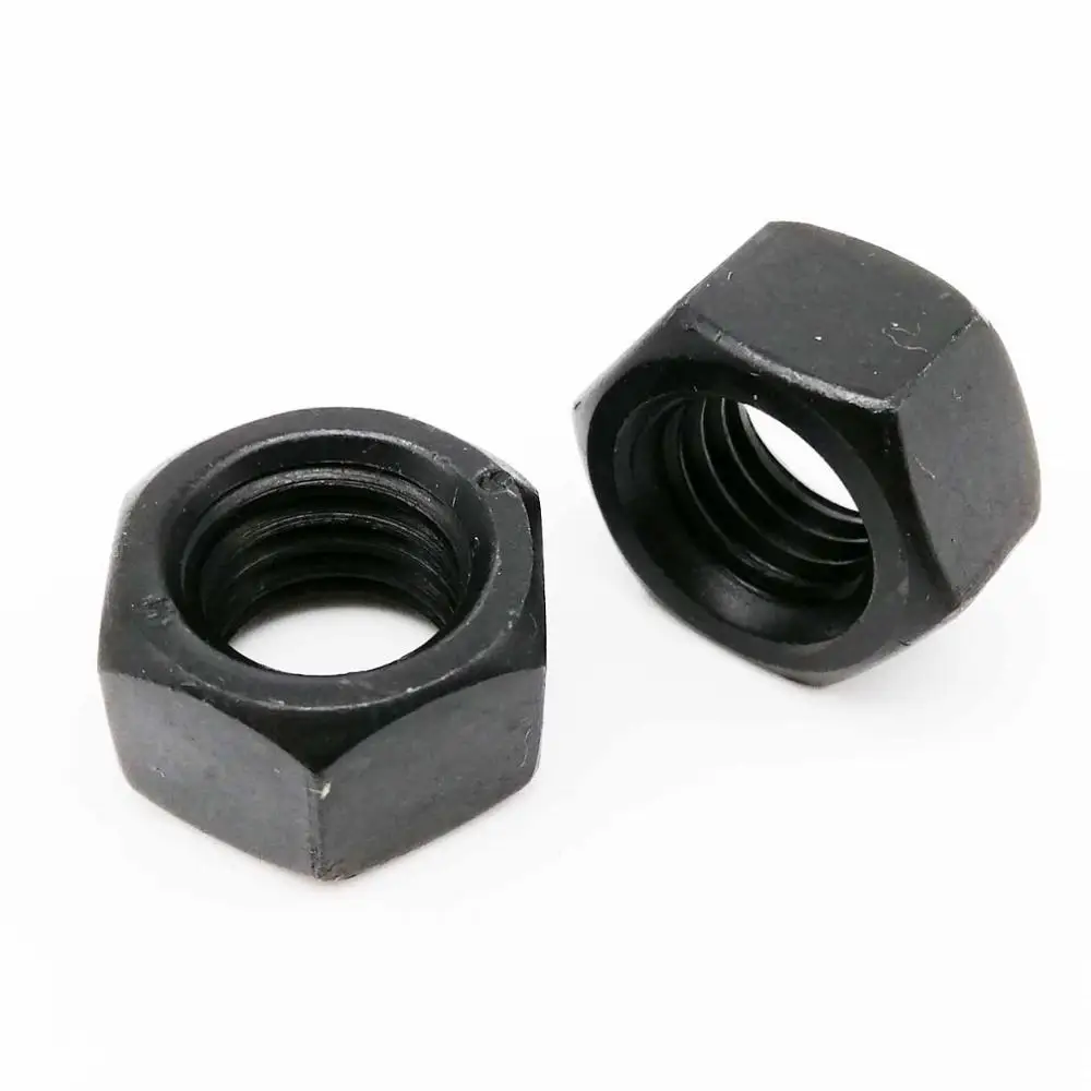 1/2/5/10/20/25/50 Black Grade 8.8 steel DIN934 Hex Hexagon Nut M1.4 M1.6 M2 M2.5 M3 M3.5 M4 M5 M6 M8 M10 M12 M14 M16 M18 M20 M24 hexagon nuts