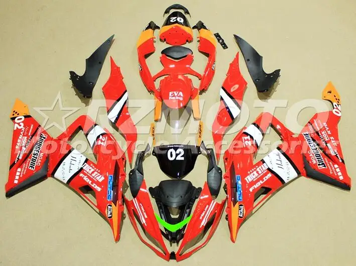3 Подарки ABS Полный комплект обтекателя подходит для Kawasaki ZX6R 2013 Обтекатели ZX-6R ниндзя 636 599 цвета белого и красного цветов