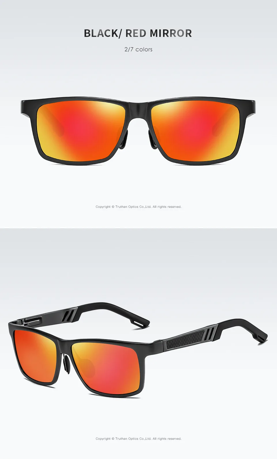 REALONE алюминиевые квадратные поляризованные солнцезащитные очки Gafas De Sol De Los Hombres мужские очки UV400 для мужчин стиль жизни солнцезащитные очки 5540