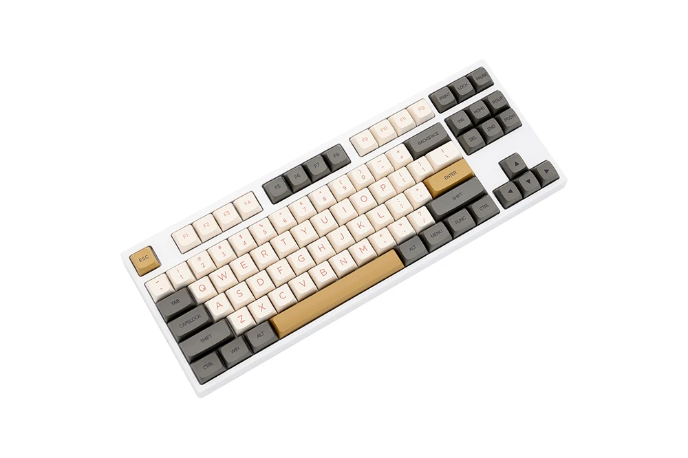 Light Dye Sub Keycap Grupo Pbt Grosso para Teclado 87 Tkl 104 Ansi Xd64 Bm60 Xd68 Bm65 Bm68 ru Japonês White Shimmer - Imagem 6