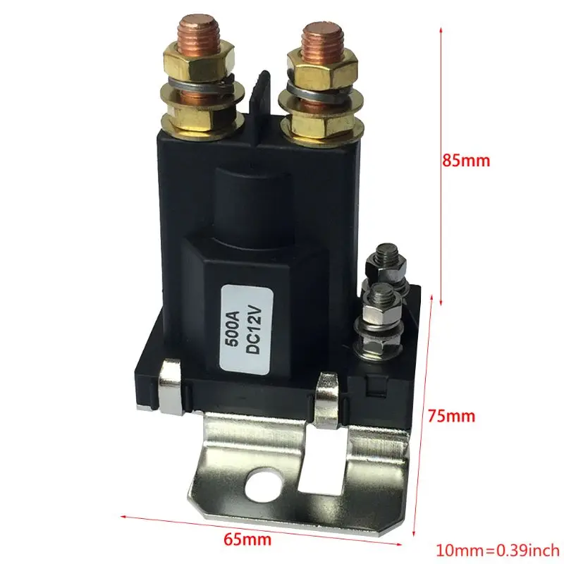 Реле высокого тока 500A 12 V/24 V пусковое реле с двумя батареями большой ток автомобильный выключатель питания, пусковое реле, автоматический пусковой контактор U90C