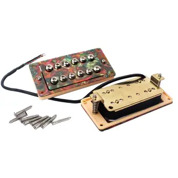 

2Pcs Guitar Pickups Ceramic Magnets Electric Double Coil Humbucker Pickups High Quality