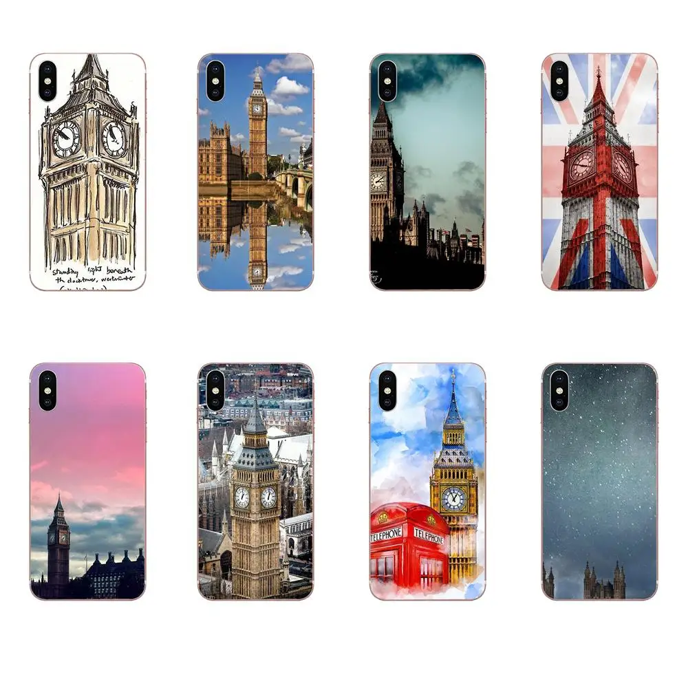 Мягкие чехлы для Galaxy J1 J2 J3 J330 J4 J5 J6 J7 J730 J8 2015 2016 2017 2018 mini Pro Uk British London Big Ben | Мобильные