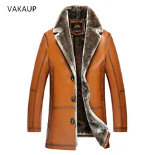 Мужская куртка из овечьей кожи, пальто с меховым воротником, мужские куртки, длинное плюшевое толстое пальто, зимняя мужская куртка, сохраняющая тепло, мужское пальто, размер M-6XL