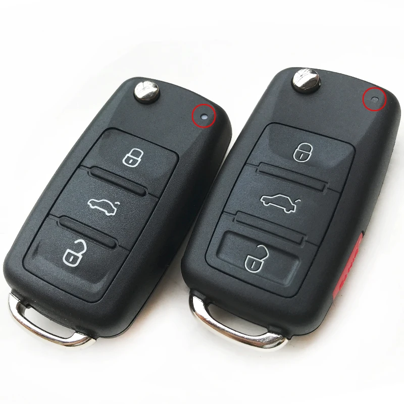 3/3+ 1/4 кнопки флип складной Автомобильный ключ корпус Корпуса для Volkswagen VW Polo Golf 4 7 6 MK6 Tiguan Touareg пульт дистанционного ключа крышка Fob