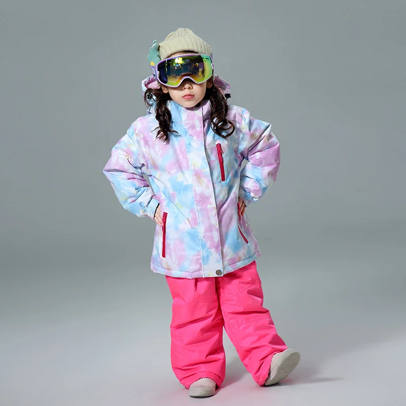 New Kids Ski Suits Winter Children's Jacket And Pant Waterproof Snow