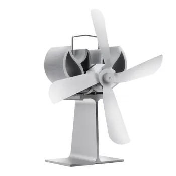 

800B Thermal Power Fireplace Fan Heat Powered Wood Stove Fan for Wood Fireplace Eco Friendly Four-leaf Fans