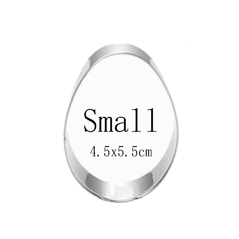Small 7 форм счастливое пасхальное яйцо форма кролик из нержавеющей стали кухонная посуда 3D формочка для печенья DIY Декор для выпечки Кондитерские инструменты для моделирования - Цвет: Small