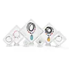Transparent Film Jewelry Packing Box Suspended Ring Earrings Display Stand Holder Coin Collection Gems Storage PET Membrane Case ► Photo 2/6