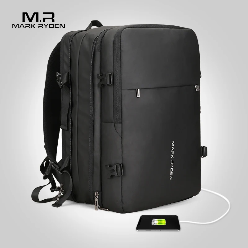 Mark Ryden Man Backpack Fit 17 inch Laptop USB Recharging Multi layer Space Travel Male Bag Anti thief Mochila|Backpacks| - AliExpress