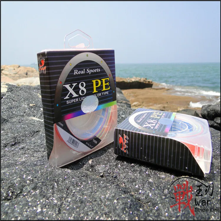 

Zhan wang Edge Lure Line 8 Series 100 m pe Line Five-color Fishing Line Braided Wire fang yao xian Leiqiang Line