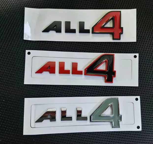 1x todos os 4 metal emblema do carro adesivo all4 emblema adesivos para mini r60 r61 f60 cooper s countryman paceman estilo do carro