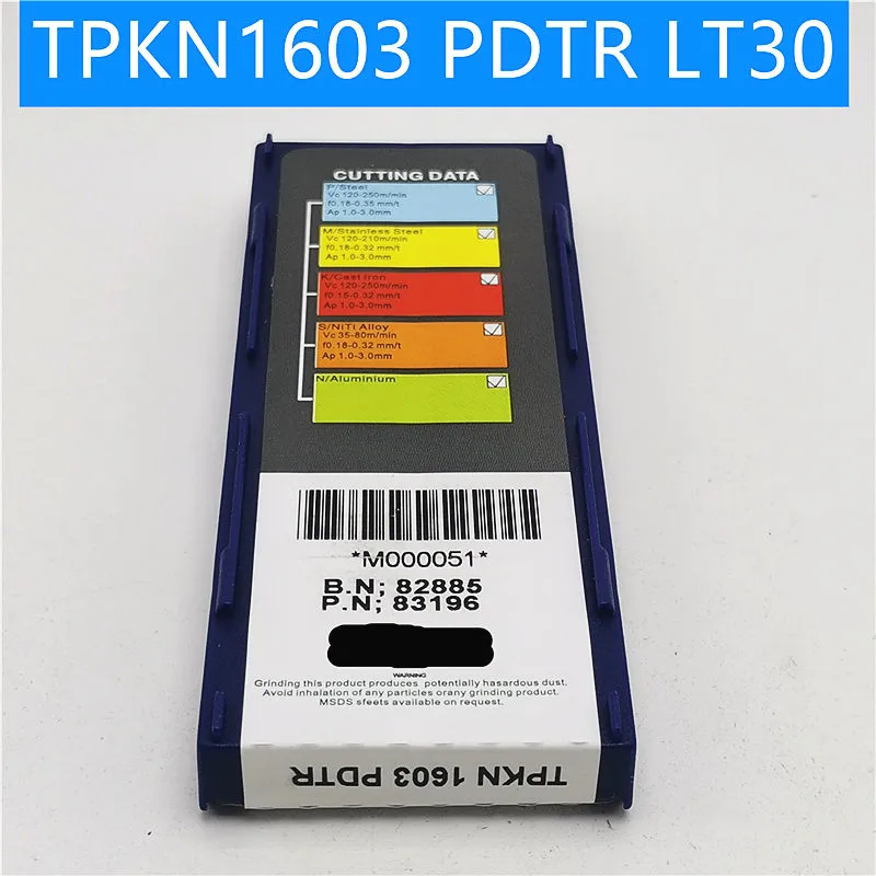 TPKN1603 TPKR1603 pdtr LT30 фрезерный твердосплавный инструмент для обработки деталей вращения вставка токарный станок с ЧПУ инструмент Карбид вольфрама твердосплавный резец для наружной обточки
