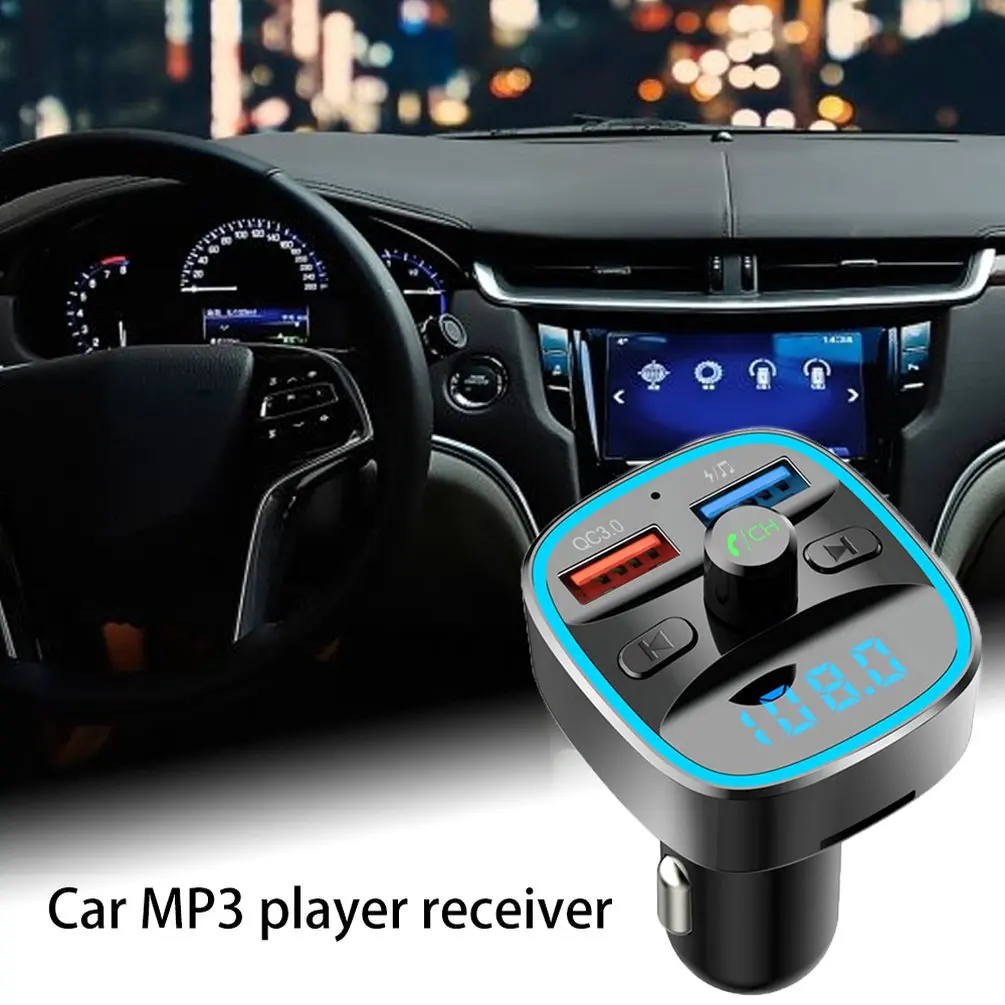 Автомобильный MP3-плеер многофункциональный автомобильный беспроводной приемник автомобильный аудио Usb музыка U диск Универсальный Автомобильный P серебристый