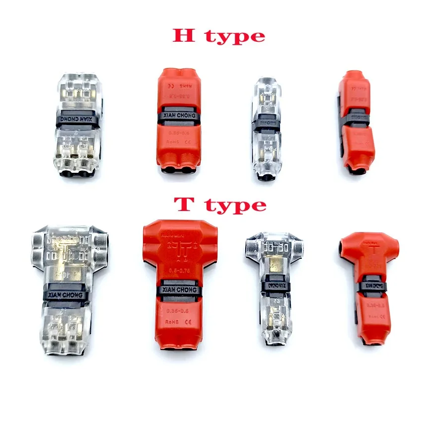 

5PCS Quick Splice Wire Wiring Connector for AWG22-18 1-2pin LED Strip Wire Cable Electrical Crimp Terminal Blocks Conductor