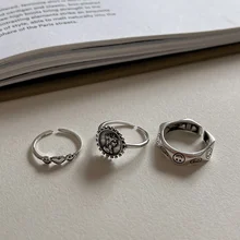 925 Sterling Silver Korean Minimalist Design gift For Women's Party Adjustable Rings 2021 Accessories Engagement Fine Jewellery