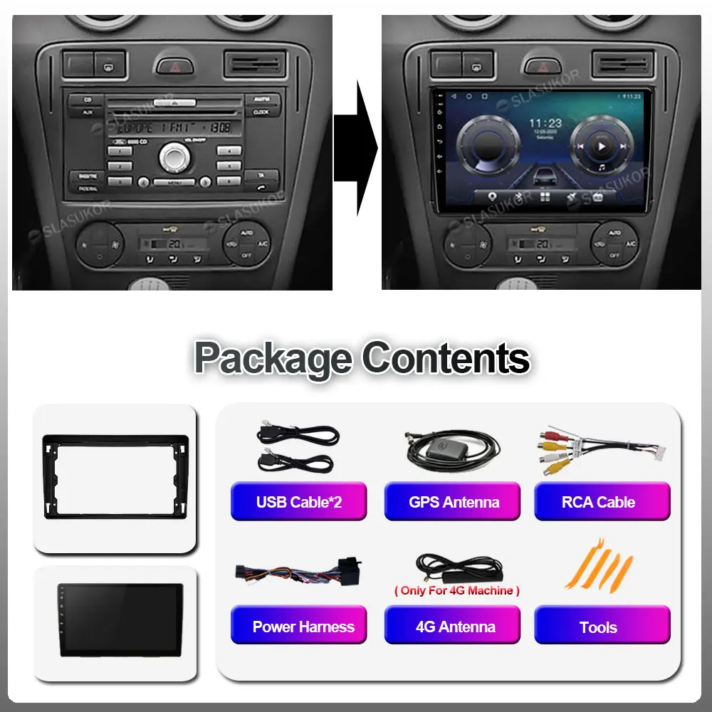 9 Inch Android 10 Car Video For Ford Fusion 1 2005 2006 2007 2008 - 2012  Autoradio Dsp 4g 8 Core Gps Navigation Stereo No 2din - Car Multimedia  Player - AliExpress