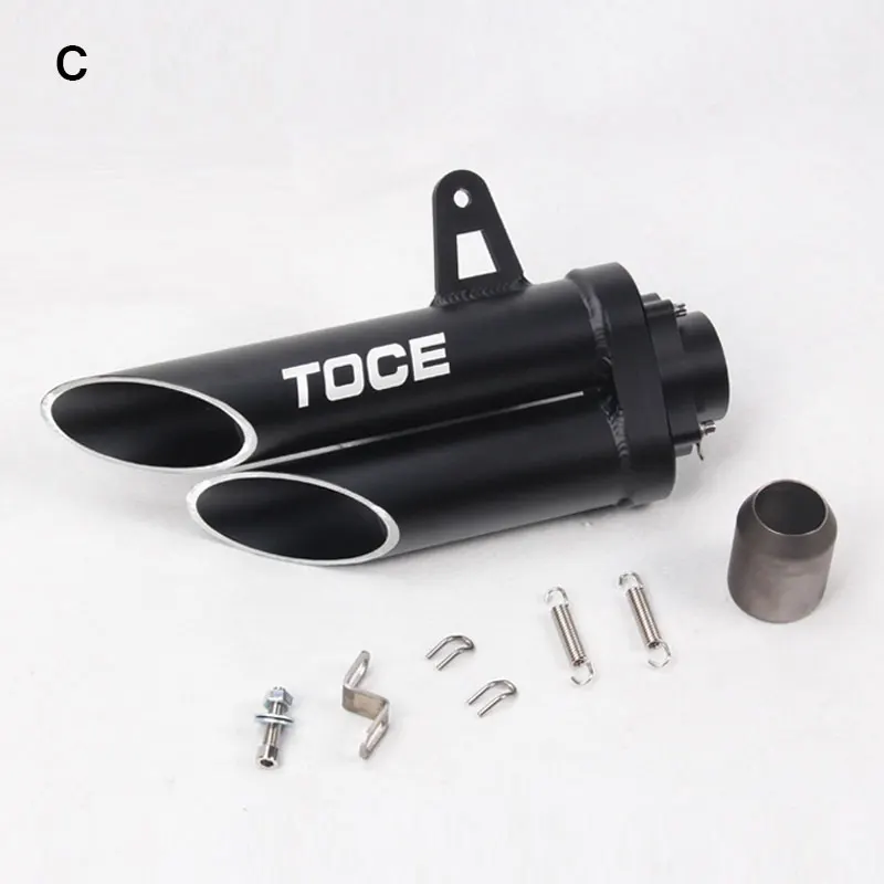 C 422mm Echappement Moto Akrapovic Exhaust Motorcycle TOCE Silenciador Escape Pipe DB Killer Universal For Z900 Z800 R1 MT07 ATV Scooter - Цвет: C 422mm