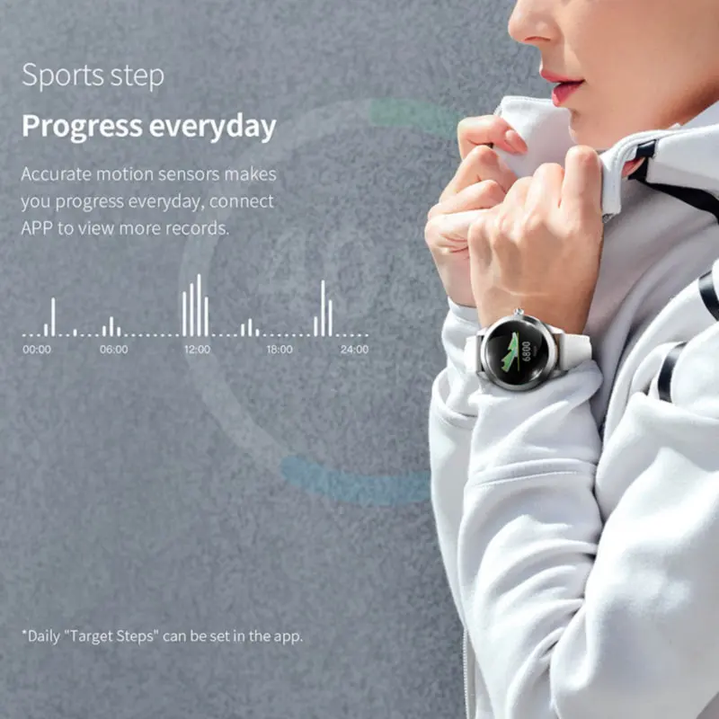 KW10 2020 Smart Watch Women IP68 Waterproof Heart Rate Monitoring Bluetooth For Android IOS Fitness Bracelet Smartwatch