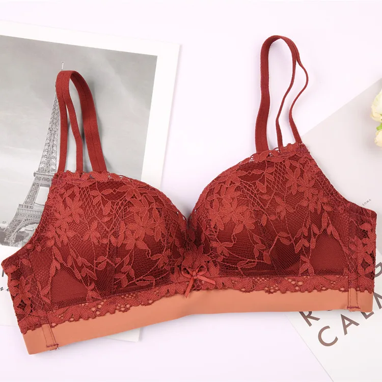 promotion2019 собрать сексуальное кружевное бесшовное нижнее белье для молодых девушек бюстгальтер без косточек - Цвет: see chart