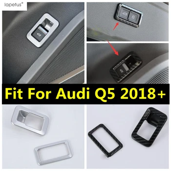 

Lapetus Accessories For Audi Q5 2018 - 2020 Rear Trunk Tailgate Door Button Switch Open Close Frame Molding Cover Kit Trim / ABS