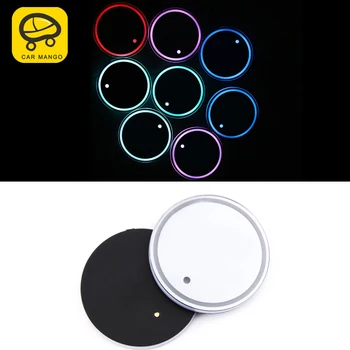 

CarManGo for Mercedes Benz GLE ML GL GLS Car Auto Anti-Slip Mat Waterproof Solar LED Light Lamp Cup Holder Mat Pad Bottle Drinks