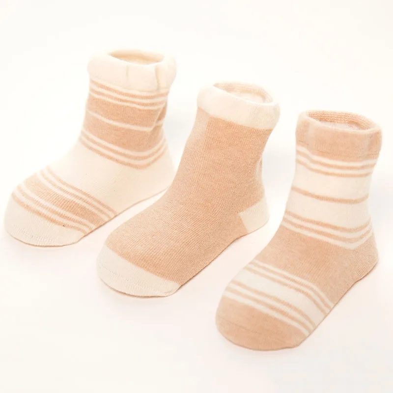 3 пары носков, комплект для новорожденных, носки для Детские зимние штаны теплые Носки для новорожденных из органического хлопка носки для маленького мальчика/девочки Младенческая Дети Sokken