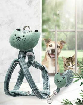 

Adjustable Pet Leashes Puppy Collar Cat Harness Pet Dog Harness with Cute Dolls for Small and Medium Dog Accessories Outdoor