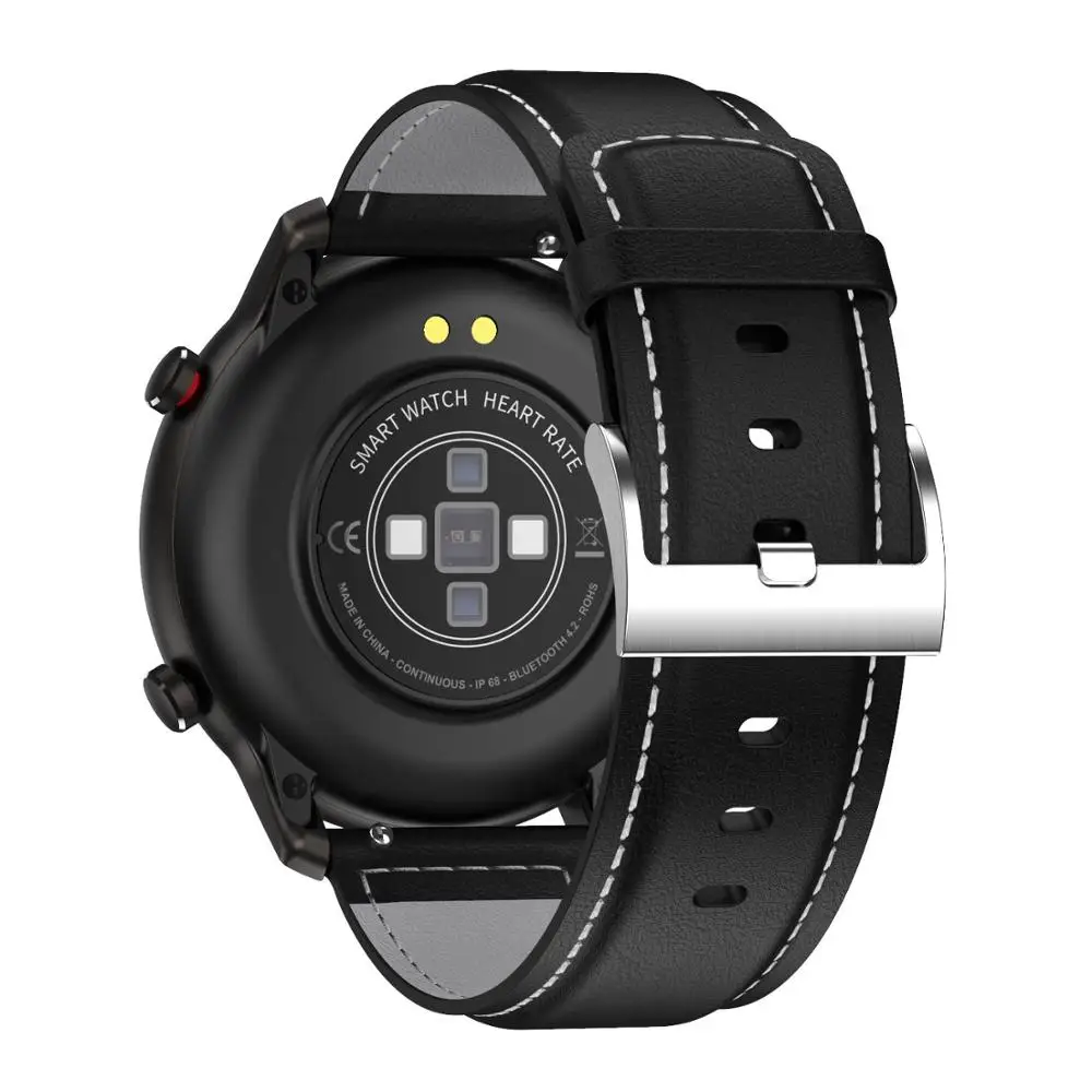 black gray leather LEMFO DT78 Смарт часы аксессуары кожаный силикагель ремешок для DT78 Смарт часы - Цвет: black gray leather