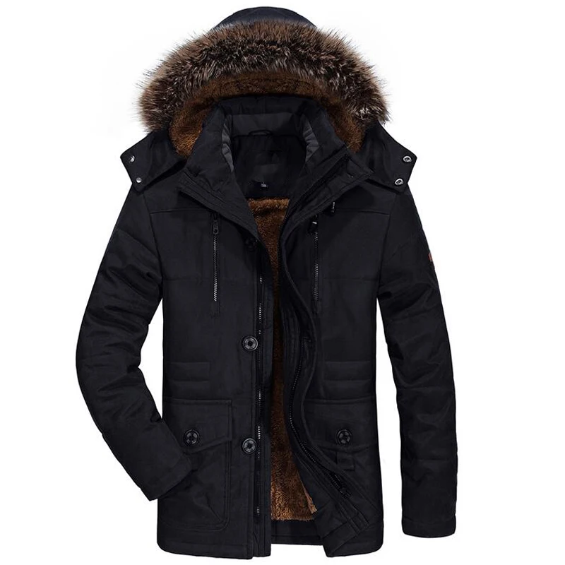 Black JACKSANQI Men's Winter Fleece Thermal Jackets Outdoor Sport Man Windbreaker Hiking Trekking Camping Climbing Male Coat 6XL RA347 - Цвет: Black