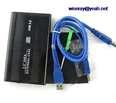 

DHL/EMS 10 sets Black USB 3.0 Aluminum shell 2.5 inch SATA Notebook mobile hard disk box-A8