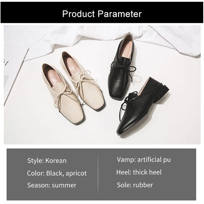 FZNYL Spring Summer Women Black Low Heels Casual Shoes Ladies Fashion PU Leather Working Office Shoes Female