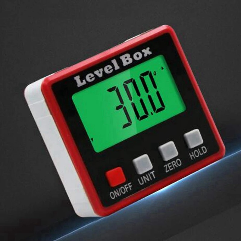 GTBL мини Lcd Цифровой Инклинометр транспортир конический угол манометр Магнитная база грациозный