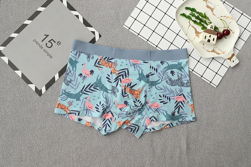 Мужские трусы боксеры с мультяшным принтом Модальные хлопковое Мужское нижнее