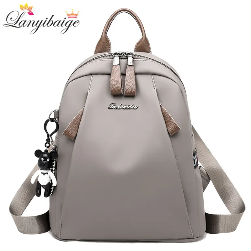 2021 New Women Backpack High Quality Oxford Cloth School Bags for Teenager Girls Fashion Solid Lady Shoulder Bag |