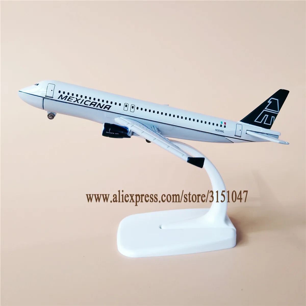 16 см металлический сплав Φ мексиканские авиалинии A320 Аэробус 320 дыхательные пути