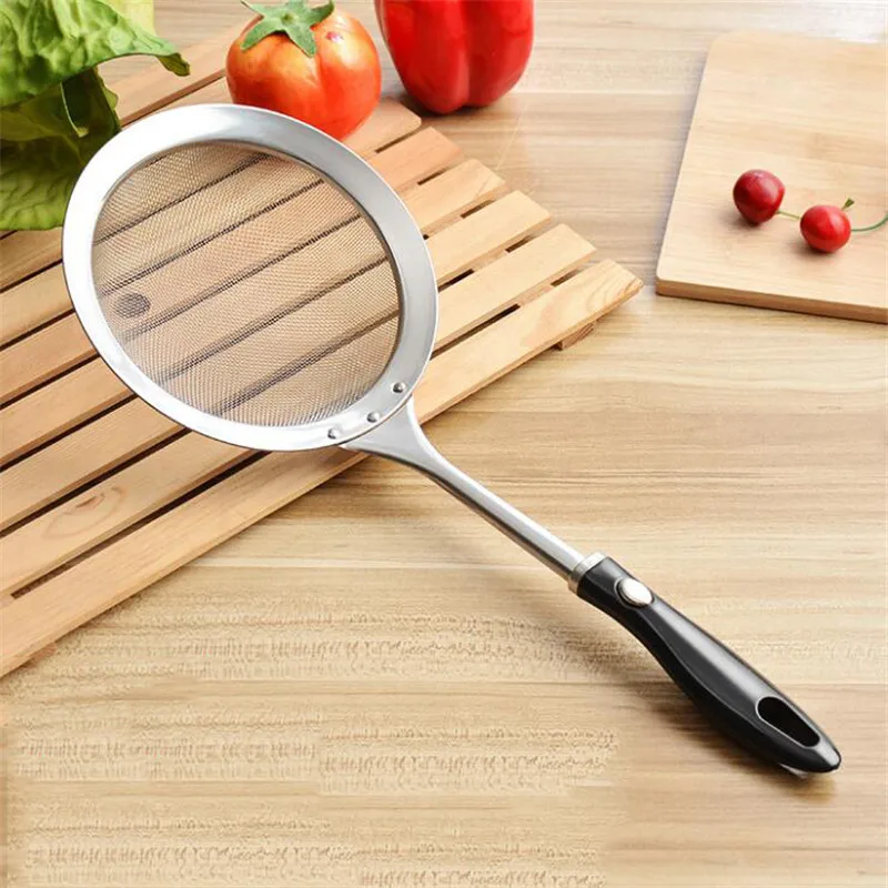14cm Ручной ситечко из нержавеющей стали для кухонной муки, ситечко для муки, ситечко для масла, дуршлаг, кухонные инструменты для приготовления пищи - Цвет: 14cm