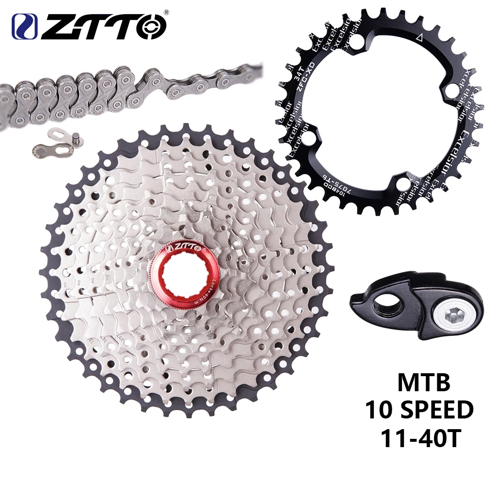 Кассета ZTTO MTB 11 40 T 10 скоростей S 42T K7 широкополосная Звездочка для горного