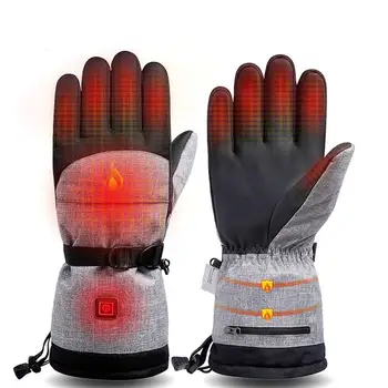 

Electric Heating Snowmobile Snowboard Ski Gloves Snow Mittens Windproof Waterproof Men Women Snowboarding Skiing Gloves