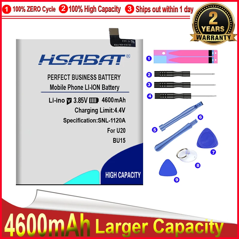 HSABAT 0 цикл 100% новый 4600mAh BU15 Аккумулятор для Meizu Meizy Meilan U20 Бесплатная доставка |