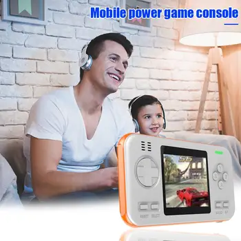 

2.8 Inch Color Screen Mini Game Console Power Bank 416 Styles Games Game Player Light Weight Easy to Carry 146X77X18mm