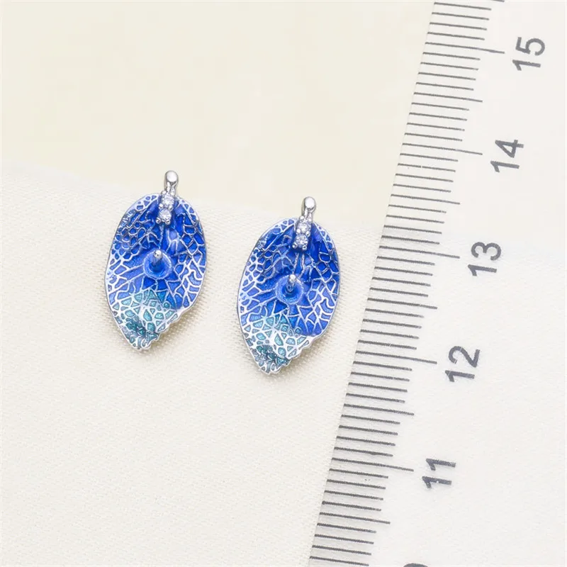 

Trendy Pearl Earrings Accessories 925 Silver Plating Earrings Findings Dangle Earring Jewelry Parts Fittings Mountings DIY Gift