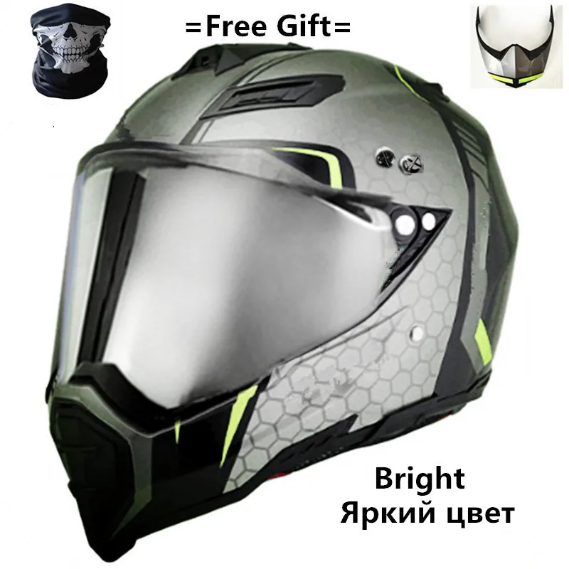 22 silver Professional Motocross Helmets Off Road Motorcycle Motocicleta Capacete Casco Cross Helmet motorcycle helmet dot capacete de mot - Цвет: 22 silver