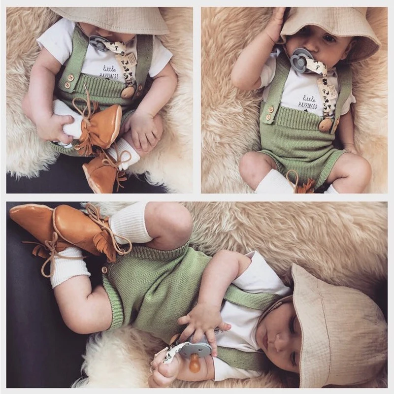 Baby Knitting Rompers Cute Overalls Newborn Baby Girls Boys Clothes Infantil Baby Girl Boy Sleeveless Romper Jumpsuit 0-24m
