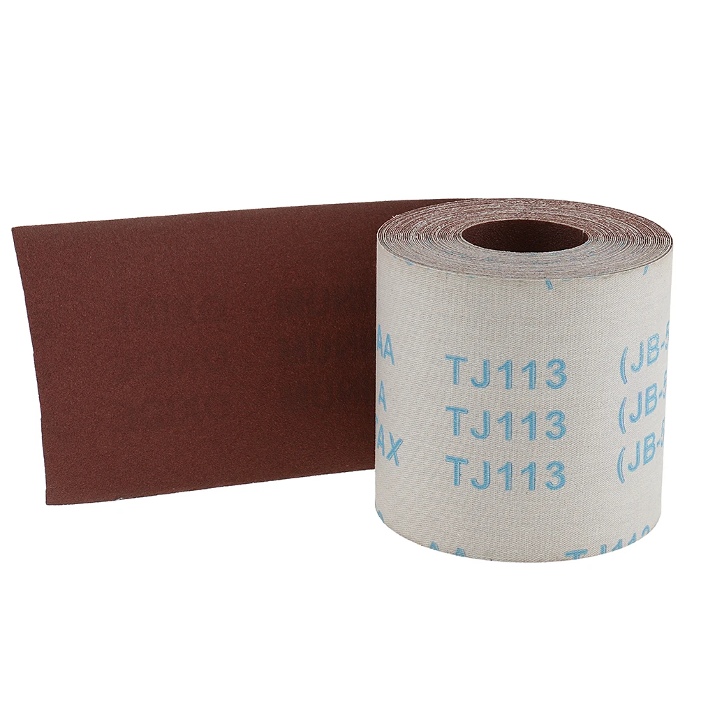 10m Long 100mm Wide Emery Cloth Roll 180 Grit Sandpaper for Cleaning