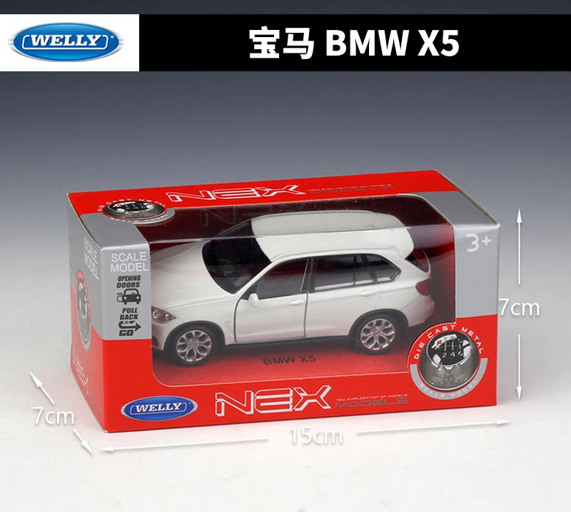 WELLY литье под давлением 1:36 автомобиль высокого симулятора BMW X5 внедорожник